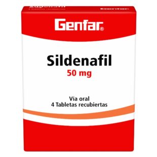 SILDENAFIL 50 MG 4 TABLETAS GF