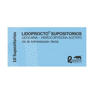 LIDOPROCTO 10 SUPOSITORIOS(3%+)