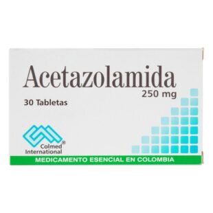 ACETAZOLAMIDA 250 MG 30 TABLETAS PC