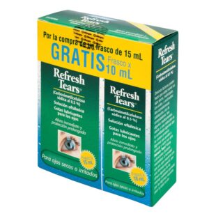 REFRESH TEARS GOTAS LUBR.15 ML+10 ML