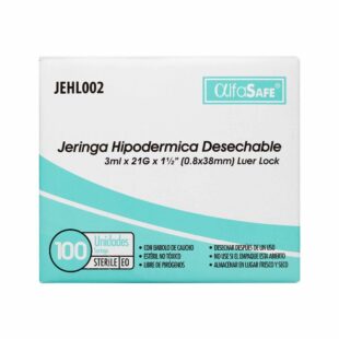 JERINGA ALFA 3P 3 ML 21X1 1/2 100 UND